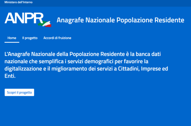 Anagrafe nazionale: da oggi ci sono tutti i comuni italiani. Lo comunica il Ministero per l’Innovazione tecnologica e Transizione digitale