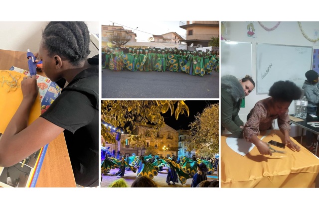 SAI "Mirabella MSNA" e "Mirabella Ordinari". Le beneficiarie hanno partecipato al Carnevale 2024 con il gruppo mascherato "La Rinascita"