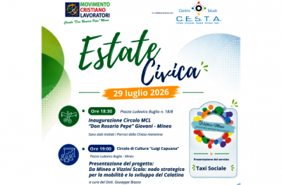 Mobilità, sviluppo e coesione territoriale: a Mineo si presenta progetto “Da Mineo a Vizzini Scalo”, nodo strategico per il futuro del Calatino
