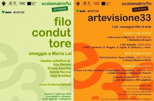 Caltagirone. "Scalamatrice33" inaugura oggi, 17 luglio, una mostra e rassegna di docufilm dedicata alla celebre artista Maria Lai