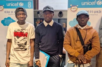 SAI "Vizzini MSNA" di Mineo. Demba, Tamba e Moussa a Roma alla mostra “Giovani d’oggi”, organizzata da UNICEF con OPS! Academy