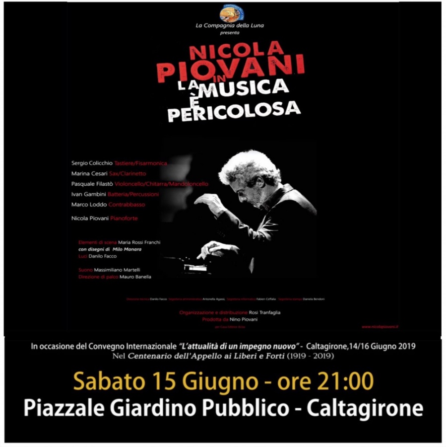 Caltagirone, Nicola Piovani in concerto il 15 giugno alla Villa Comunale