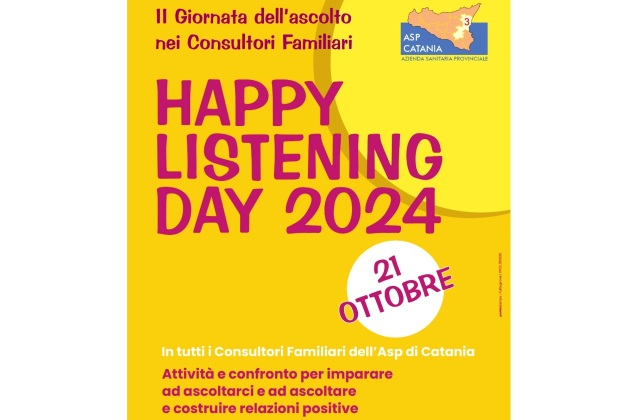 ASP Catania. II^ Giornata dell’Ascolto nei Consultori familiari, con l'Happy listening