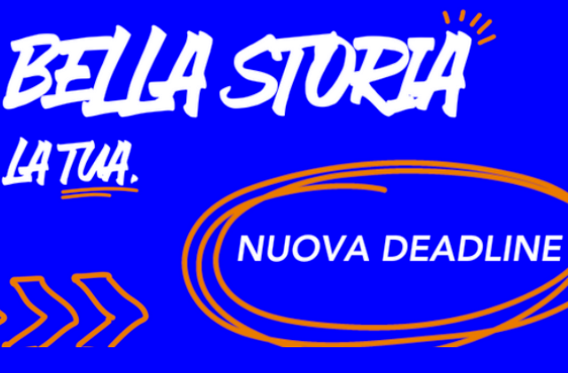 Bella storia. La tua: candidature aperte fino al 7 ottobre 2022. E' un'opportunità anche per i "giovani" del Rione Sanità di Napoli.