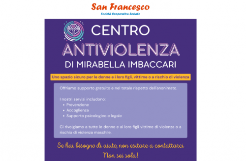 Un Centro "Antiviolenza" a Mirabella Imbaccari. E' gestito dalla Coop. sociale "San Francesco"