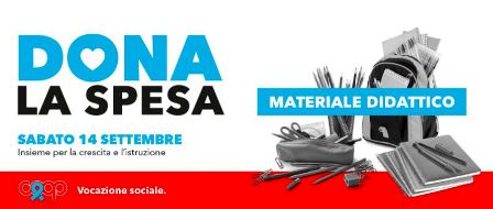 Coop Alleanza 3.0: in Sicilia “Dona la spesa”, raccolta di materiale scolastico