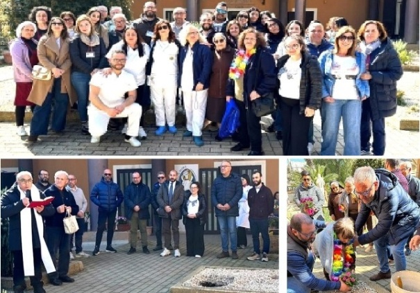 Niscemi. "Festa di primavera" alla Casa di riposo 'Giugno', con piante e fiori messi a dimora da ospiti ed operatori insieme