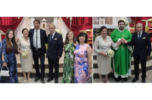 Niscemi. Nozze di Diamante dei coniugi Giuseppe Parisi e Nunzia Zarba