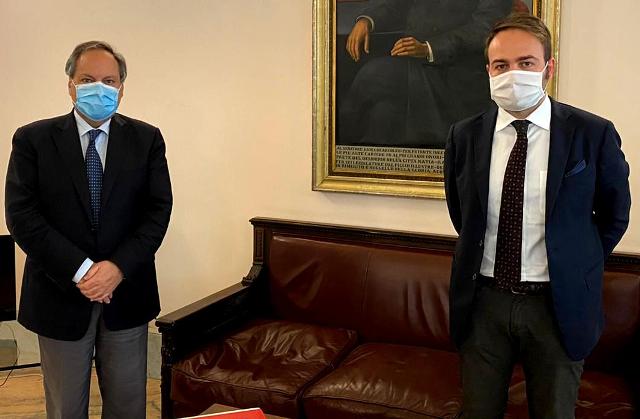Il benvenuto del sindaco di Caltagirone al nuovo dirigente Commissariato PolStato