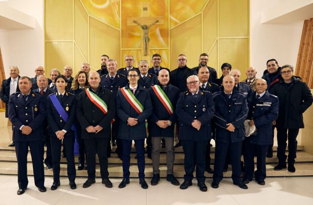 La Polizia municipale di Raddusa ha festeggiato San Sebastiano insieme ai "colleghi" dei comandi di Ramacca, Assoro e Catenanuova