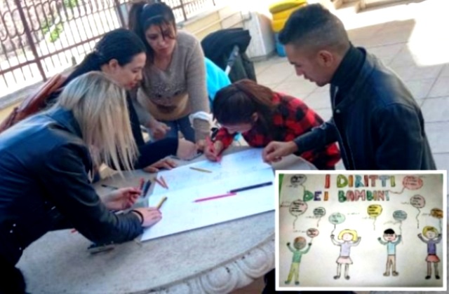 Meriam, tunisina, scrive a Vizzini dal SAI "Vizzini ordinari" sul laboratorio 'La carta del fanciullo'