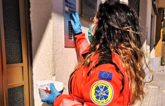 Raddusa: volontari "Croce del Sud" in azione solidale, in tempo di Coronavirus