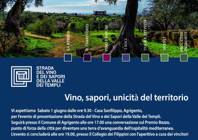 Agrigento, “Strada del vino e dei sapori della Valle dei Templi”