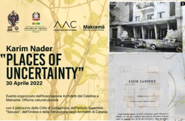 “Places of Uncertainty”: oggi, sabato 30 aprile, al Liceo artistico conferenza di Karim Nader, architetto libanese