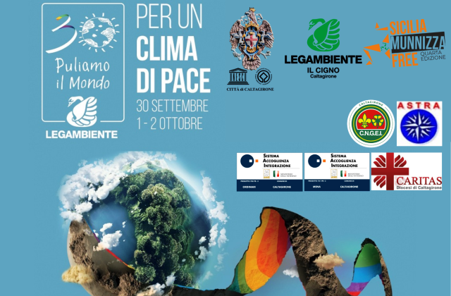 I 30 anni di “Puliamo il Mondo”. Caltagirone: domenica 2 ottobre, ore 9.30, in via Cavallitti, nel quartiere Madonna del Ponte