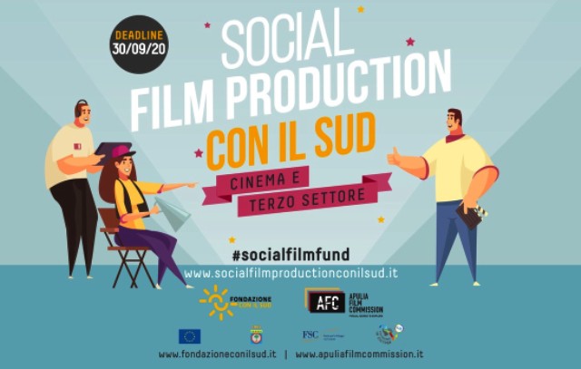 Opportunità per cinema e Terzo settore. Al via il “Social film production CON IL SUD”