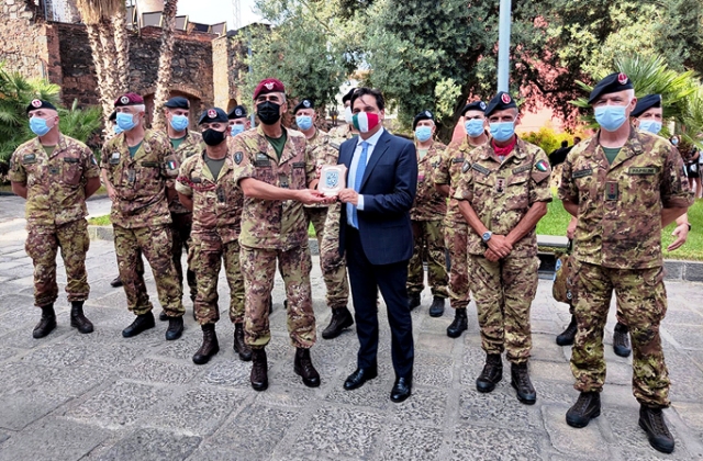 Museo dello Sbarco, i vertici della Brigata meccanizzata Aosta in visita per lo Staff "ride"