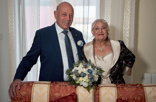 Raddusa. 50° di matrimonio per Giuseppe Cardaci e Giuseppina Palacino. Si sono sposati il 30 marzo 1974