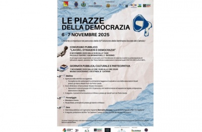 Catania. Il 6 e 7 novembre “Le Piazze della Democrazia”, due giornate dedicate ai temi dell’immigrazione, del lavoro e dell’inclusione