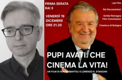 Roma. Il menenino Massimiliano Perrotta, partecipa su Rai 3, stasera venerdì 19 dicembre, alle 21.20, al documentario “Pupi Avati. Che Cinema la Vita!”