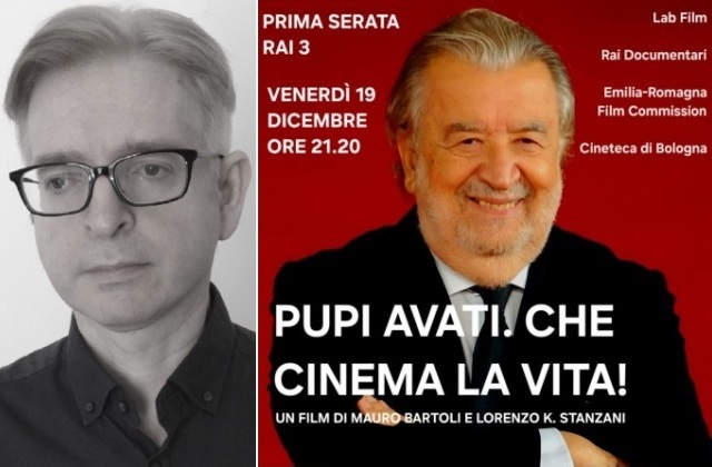 Roma. Il menenino Massimiliano Perrotta, partecipa su Rai 3, stasera venerdì 19 dicembre, alle 21.20, al documentario “Pupi Avati. Che Cinema la Vita!”