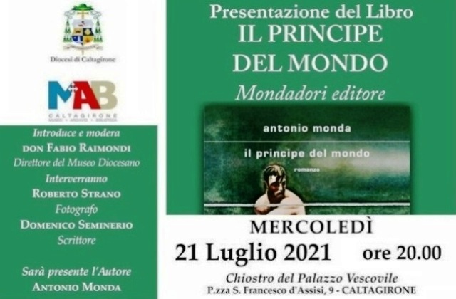 Progetto culturale  diocesano MAB di Caltagirone: domani si presenta libro dello scrittore Antonio Monda