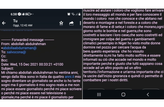 REDAZIONE MULTIETNICA. Il libico Abdollah Abdulrahaman: "Fare il giornalista è il mio sogno. Voglio fare arrivare i messaggi al mondo"