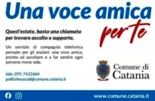 Catania. Politiche sociali, attivato servizio di compagnia telefonica per le persone anziane