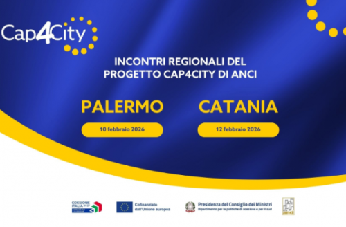 Anci. Progetto Cap4City, gli incontri regionali in Sicilia: 10 febbraio a Palermo e il 12 a Catania
