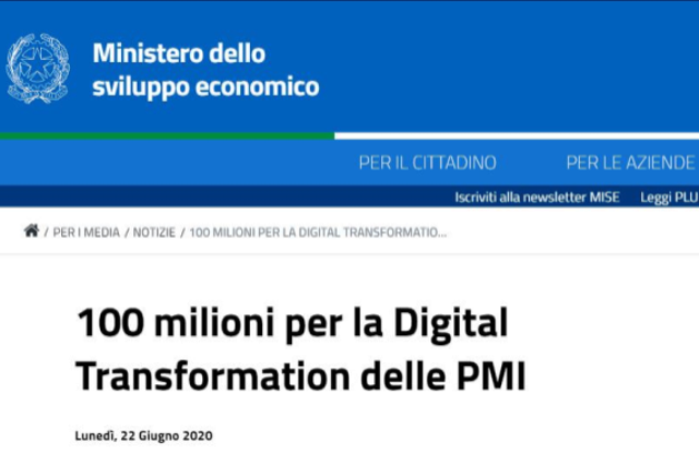 Digital transformation, decreto attuativo MISE: 100 milioni per PMI