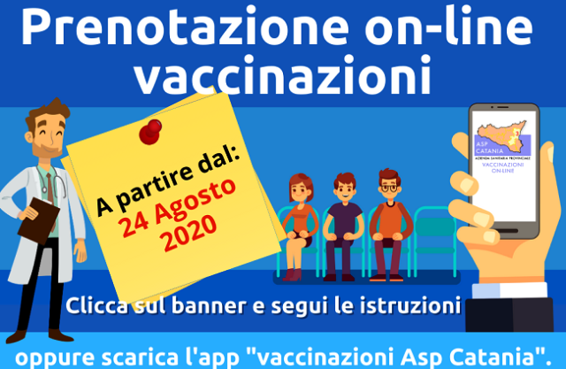 Asp Catania. Attivo nuovo servizio prenotazione online delle vaccinazioni: è il primo in Sicilia