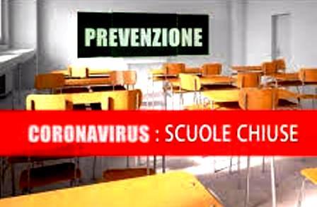 Coronavirus: scuole chiuse a Palermo e nella provincia, da mercoledì 26 febbraio al 2 marzo 