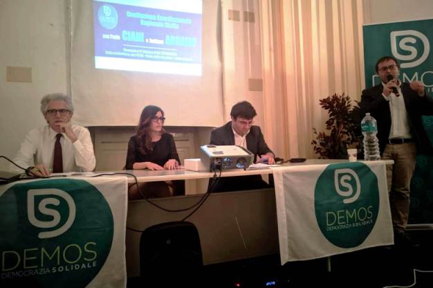 “Democrazia Solidale – DEMOS Sicilia” si presenta a Catania, lunedì 28 ottobre, al Palazzo Biscari. Ci sarà Paolo Ciani