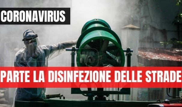 Emergenza "Coronavirus": sanificazione e disinfezione nelle notti del 19, 20 e 21 marzo