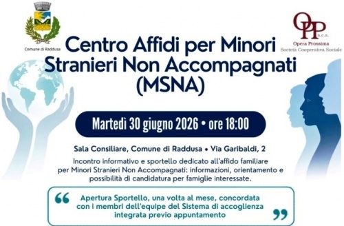 Raddusa. Incontro pubblico sul tema dell’affido familiare dei minori stranieri non accompagnati