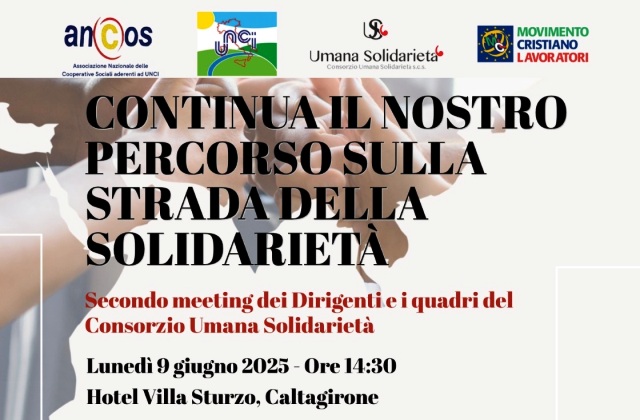 Caltagirone. Oggi secondo meeting dei Dirigenti e dei quadri del Consorzio Umana Solidarietà