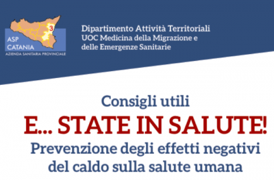 Ondata di calore, l’Asp di Catania attiva il Piano operativo di prevenzione per l’estate 2025