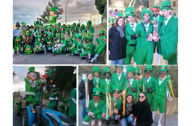 Mineo. I beneficiari del SAI "Vizzini MSNA" hanno partecipato al Carnevale 2024 con il gruppo in maschera di "St. Patrick Days" 