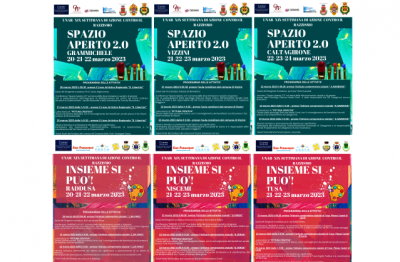 UNAR. XIX Settimana di azione contro il razzismo. Tre giorni di iniziative a Niscemi, Raddusa e Tusa, col progetto INSIEME SI PUO’! (coop. San Francesco), ma anche a Grammichele, Vizzini e Caltagirone, col progetto SPAZIO APERTO (coop. Opera Prossima)