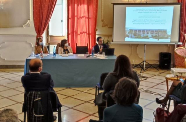 Giornata di formazione anticorruzione a Trapani