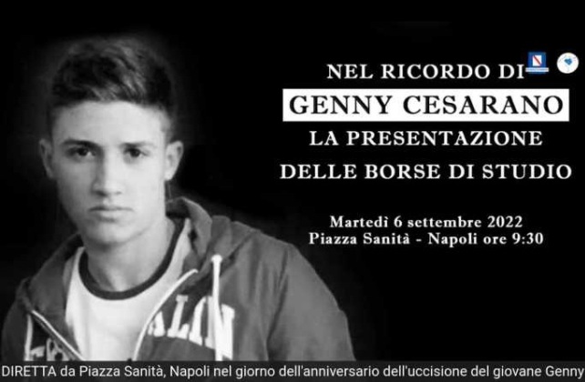 Napoli. Sei borse di studio ai bambini più disagiati in memoria di Genny Cesarano, nel giorno del 7° anniversario della sua uccisione