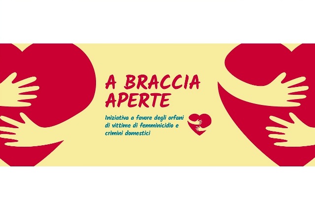 “A braccia aperte”: iniziativa a favore di orfani di vittime di crimini domestici e femminicidi