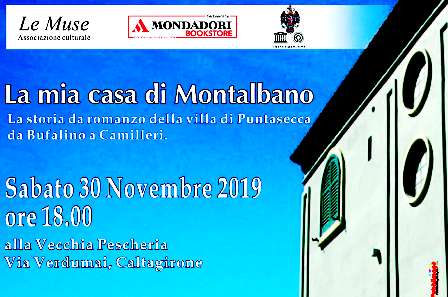 Il libro “La mia casa di Montalbano”, sabato 30 novembre, sarà presentato a Caltagirone
