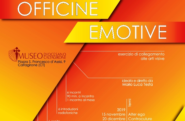Al Museo Diocesano di Caltagirone, le “Officine Emotive” di Mario Luca Testa, dal 15 novembre
