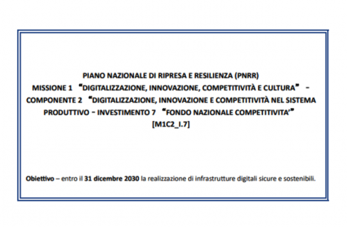 Invitalia. Piano “Fondo Nazionale Connettività”: al via la consultazione pubblica