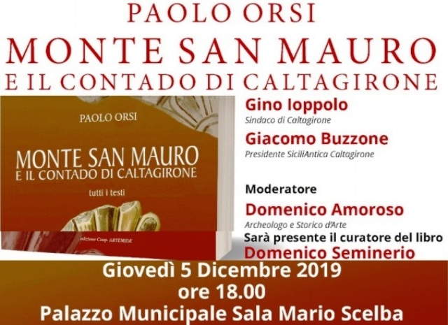Giovedì 5 dicembre, si presenta il libro di Domenico Seminerio, su "Paolo Orsi" 