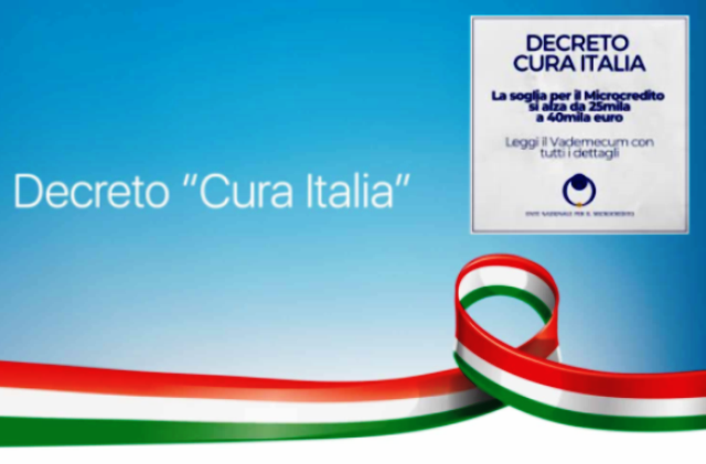 Un vademecum "utile" sulle misure per il Microcredito del Decreto "Cura Italia"