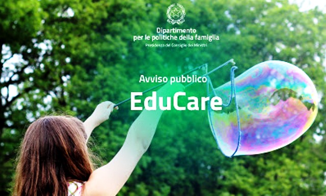 Pubblicato l’Avviso “EduCare”: l’infanzia e l’adolescenza ritornano protagoniste