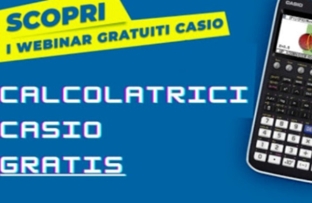 Progetto didattico Casio-Ministero: 55 scuole potranno ricevere gratis i kit di calcolatrici 