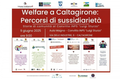 Welfare a Caltagirone: il Convitto Inps “Luigi Sturzo” diventa laboratorio di comunità e inclusione sociale. Convegno, lunedì 9 giugno